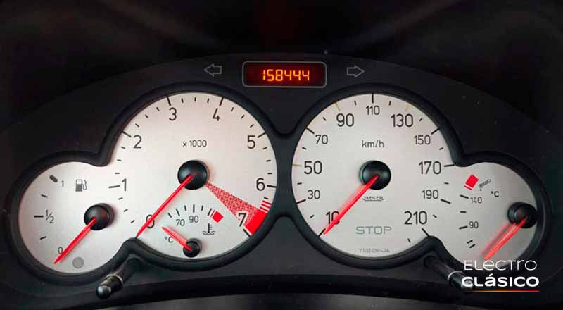 Reparación de velocímetro Peugeot 206 GTI (2004)